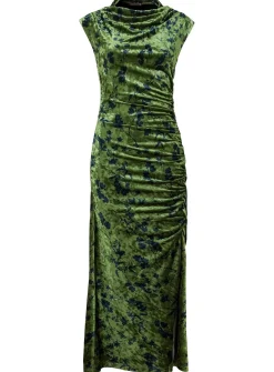 JOE BROWNS Velour Cowl Neck Bodycon Midi Dress 6