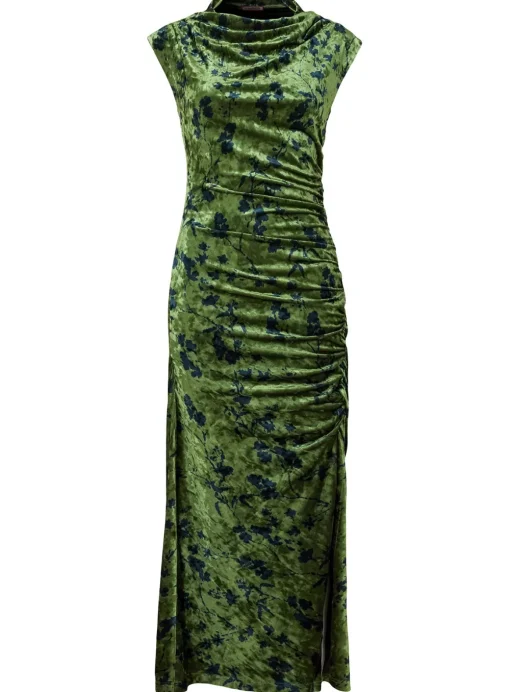 JOE BROWNS Velour Cowl Neck Bodycon Midi Dress 6