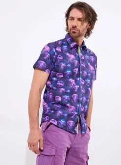 JOE BROWNS Vibrant Jellyfish Print Shirt M