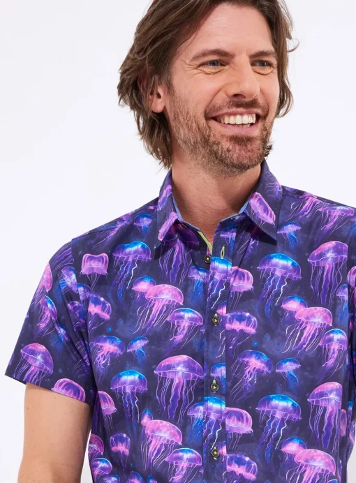 JOE BROWNS Vibrant Jellyfish Print Shirt M
