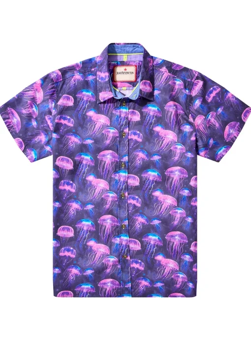 JOE BROWNS Vibrant Jellyfish Print Shirt M