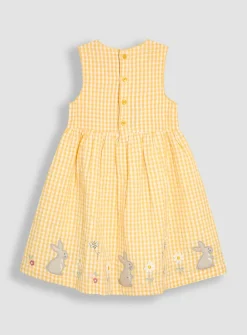 JOJO MAMAN BÉBÉ Bunny Applique Gingham Summer Dress 2-3 Years