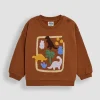 JOJO MAMAN BÉBÉ Dino Boucle Sweatshirt Up To 3 mths