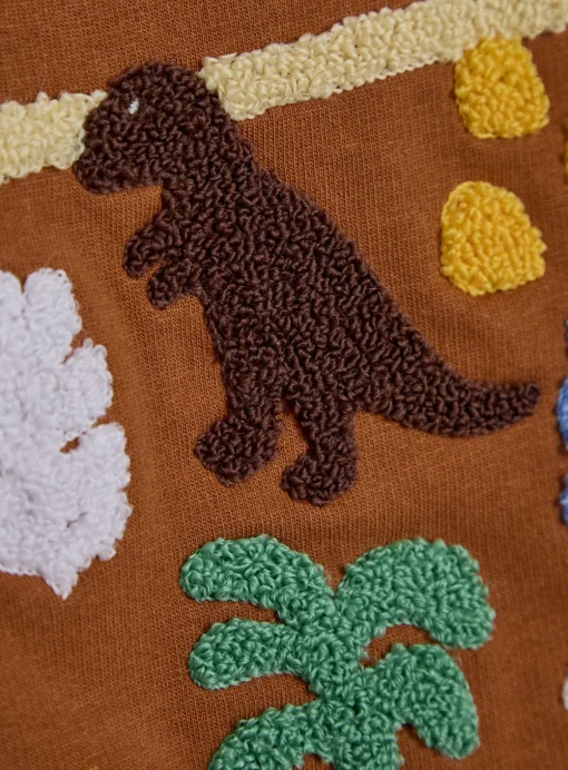 JOJO MAMAN BÉBÉ Dino Boucle Sweatshirt Up To 3 mths