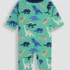 JOJO MAMAN BÉBÉ Dinosaur Sun Protection Suit 0-6 Months