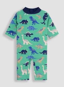 JOJO MAMAN BÉBÉ Dinosaur Sun Protection Suit 0-6 Months