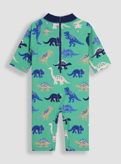JOJO MAMAN BÉBÉ Dinosaur Sun Protection Suit 0-6 Months