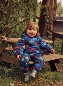 JOJO MAMAN BÉBÉ Dinosaur Waterproof Fleece Lined All In One Up To 3 mths
