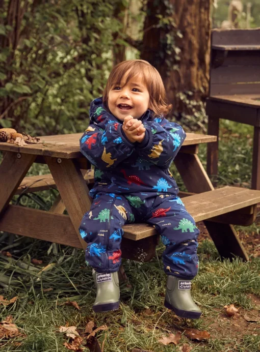 JOJO MAMAN BÉBÉ Dinosaur Waterproof Fleece Lined All In One Up To 3 mths
