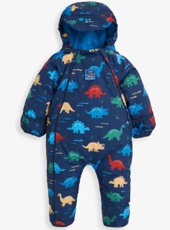 JOJO MAMAN BÉBÉ Dinosaur Waterproof Fleece Lined All In One Up To 3 mths