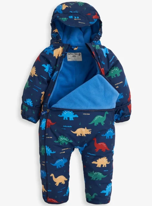 JOJO MAMAN BÉBÉ Dinosaur Waterproof Fleece Lined All In One Up To 3 mths