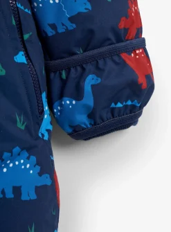 JOJO MAMAN BÉBÉ Dinosaur Waterproof Fleece Lined All In One Up To 3 mths