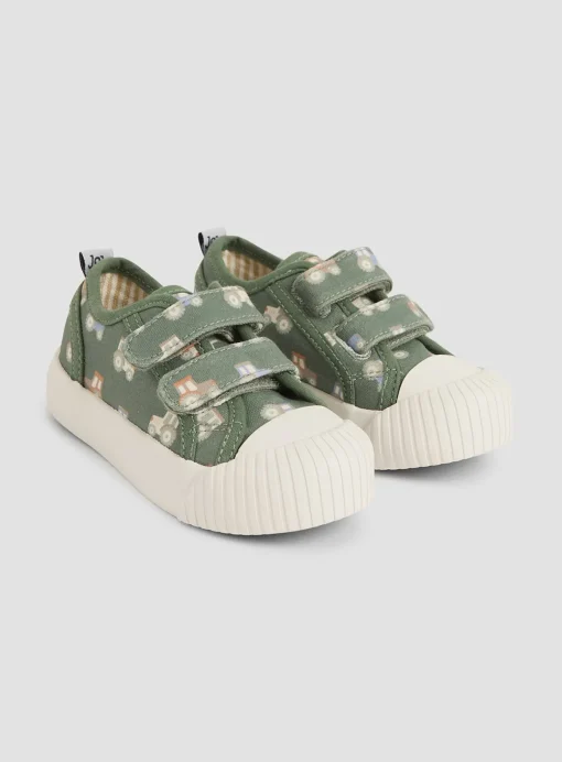 JOJO MAMAN BÉBÉ Double Strap Canvas Trainers 5 Infant