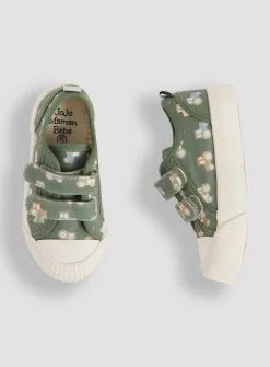 JOJO MAMAN BÉBÉ Double Strap Canvas Trainers 5 Infant