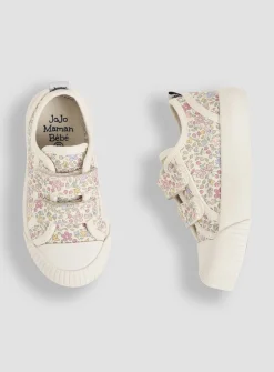 JOJO MAMAN BÉBÉ Double Strap Canvas Trainers 6 Infant