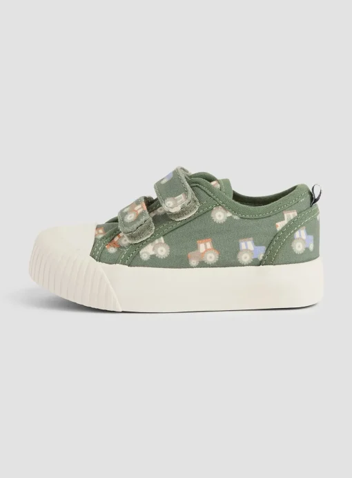 JOJO MAMAN BÉBÉ Double Strap Canvas Trainers 5 Infant