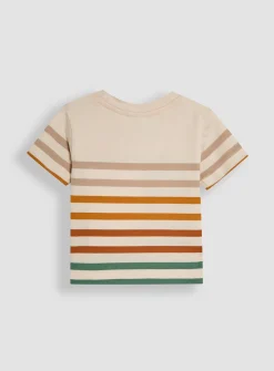 JOJO MAMAN BÉBÉ Lion Applique Pocket T Shirt Up To 3 mths