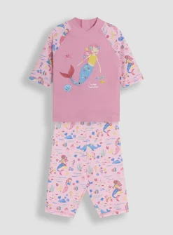 JOJO MAMAN BÉBÉ Mermaid 2 Piece Sun Protection Suit 2-3 Years