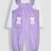 JOJO MAMAN BÉBÉ Mouse Applique Cord Dungarees & Top Set 18-24 months