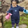 JOJO MAMAN BÉBÉ Navy Waterproof Fleece Lined All In One Up To 3 mths