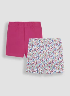 JOJO MAMAN BÉBÉ 2-Pack Floral Shorts 6-12 months