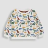 JOJO MAMAN BÉBÉ Papercut Dino Print Sweatshirt 3-6 months