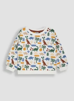 JOJO MAMAN BÉBÉ Papercut Dino Print Sweatshirt 3-6 months