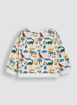 JOJO MAMAN BÉBÉ Papercut Dino Print Sweatshirt 3-6 months