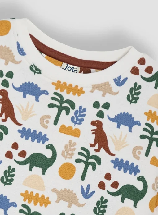 JOJO MAMAN BÉBÉ Papercut Dino Print Sweatshirt 3-6 months