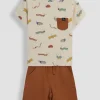 JOJO MAMAN BÉBÉ 2-Piece Bug Print T-Shirt & Short Set Up To 3 mths