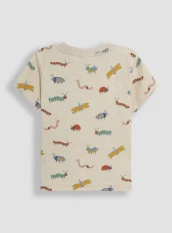 JOJO MAMAN BÉBÉ 2-Piece Bug Print T-Shirt & Short Set Up To 3 mths