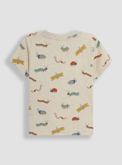 JOJO MAMAN BÉBÉ 2-Piece Bug Print T-Shirt & Short Set Up To 3 mths
