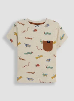 JOJO MAMAN BÉBÉ 2-Piece Bug Print T-Shirt & Short Set Up To 3 mths