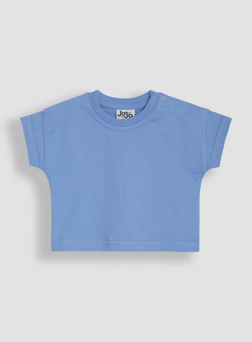 JOJO MAMAN BÉBÉ 2-Piece Checkerboard Print Dungarees & T-Shirt Set 6-12 months