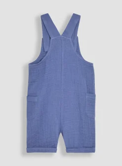 JOJO MAMAN BÉBÉ 2-Piece Cheesecloth Dungarees & Shirt Body Set Up To 3 mths