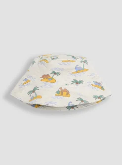 JOJO MAMAN BÉBÉ 3-Piece Dino Dungarees & T-Shirt Set With Hat 3-6 months