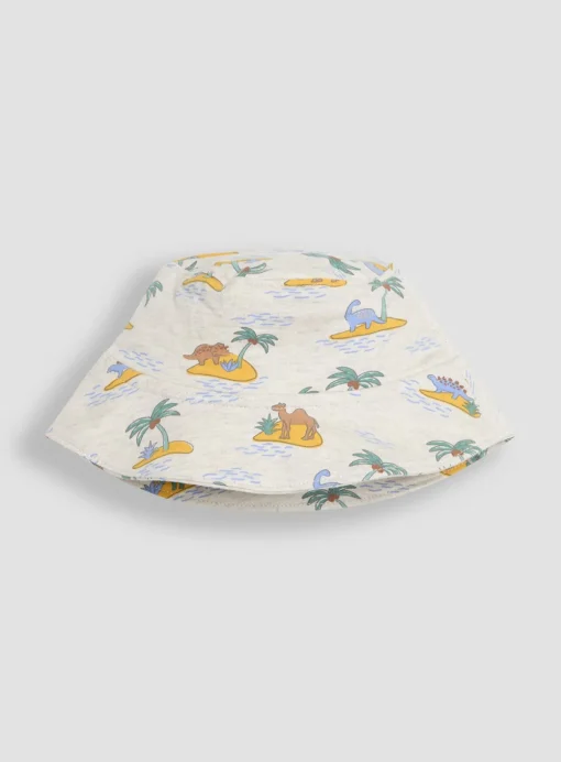 JOJO MAMAN BÉBÉ 3-Piece Dino Dungarees & T-Shirt Set With Hat 3-6 months