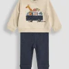 JOJO MAMAN BÉBÉ 2-Piece Safari Applique Sweatshirt & Leggings Set 6-12 months