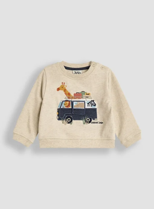 JOJO MAMAN BÉBÉ 2-Piece Safari Applique Sweatshirt & Leggings Set 6-12 months