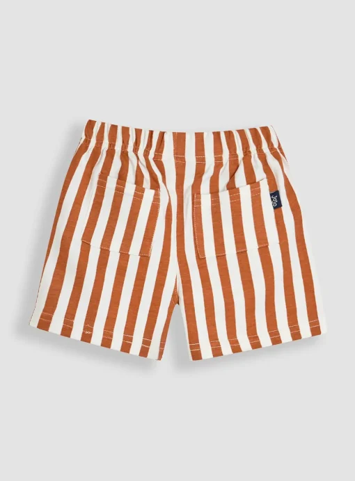 JOJO MAMAN BÉBÉ 2-Piece Safari Print & Stripe Short Set Up To 3 mths