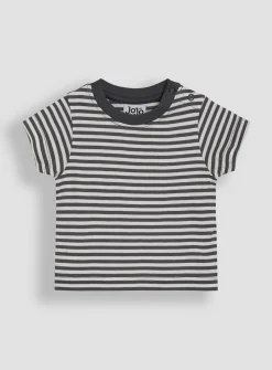 JOJO MAMAN BÉBÉ 2-Piece Zebra Applique Dungarees & Rib T-Shirt Set Up To 3 mths