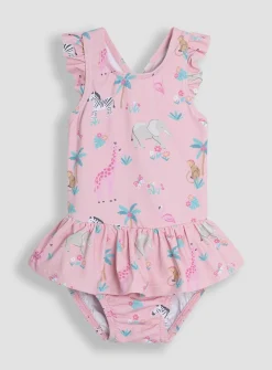 JOJO MAMAN BÉBÉ Safari Swimsuit With Integral Nappy 6-12 months