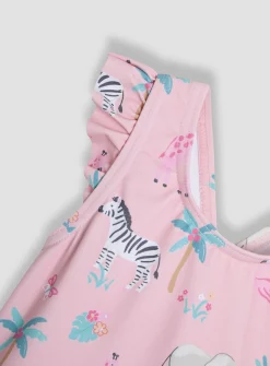 JOJO MAMAN BÉBÉ Safari Swimsuit With Integral Nappy 6-12 months