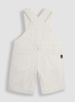 JOJO MAMAN BÉBÉ Seersucker Stripe Dungarees 3-6 months