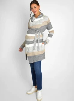 JOJO MAMAN BÉBÉ Stripe Maternity & Nursing Cardigan S