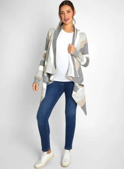 JOJO MAMAN BÉBÉ Stripe Maternity & Nursing Cardigan S