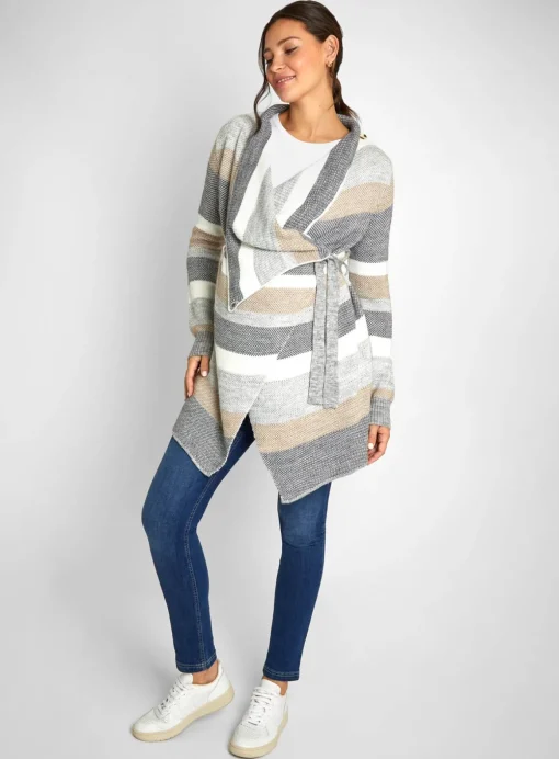 JOJO MAMAN BÉBÉ Stripe Maternity & Nursing Cardigan S