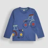 JOJO MAMAN BÉBÉ Tractor Applique Top 18-24 months