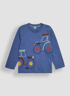 JOJO MAMAN BÉBÉ Tractor Applique Top 18-24 months