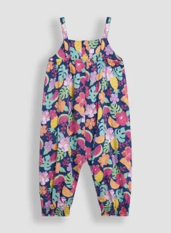JOJO MAMAN BÉBÉ Tropical Fruit & Floral Jumpsuit Up To 3 mths